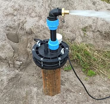 Ввод воды в дом через скважинный адаптер